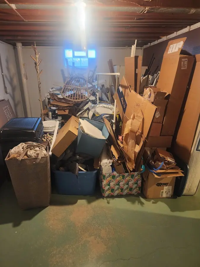 Roll-off dumpster container at job site for Concrete Dumpster Rental in Sherwood